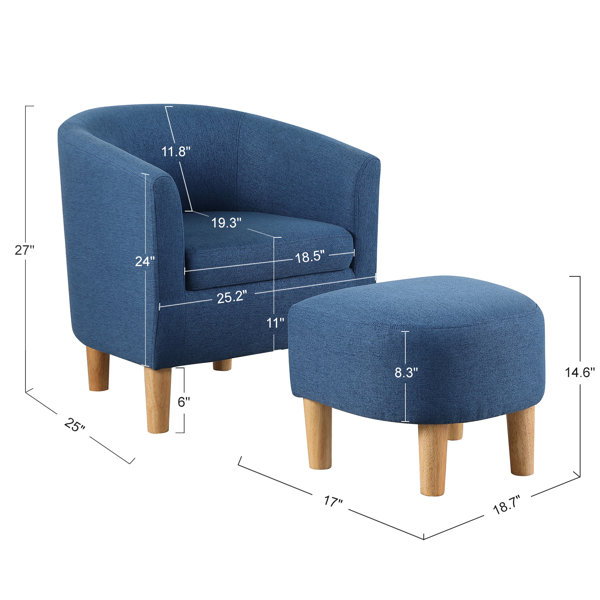 Cantebury colony linen online upholstered armchair